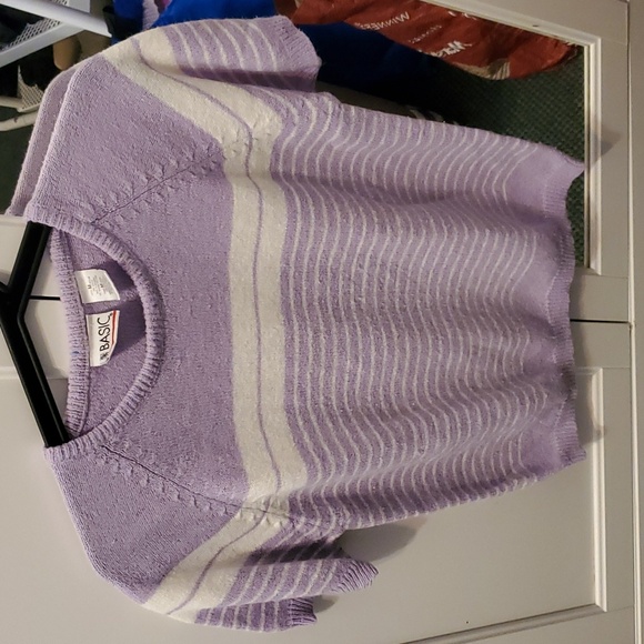Purple and white stripped shirt - Picture 3 of 3